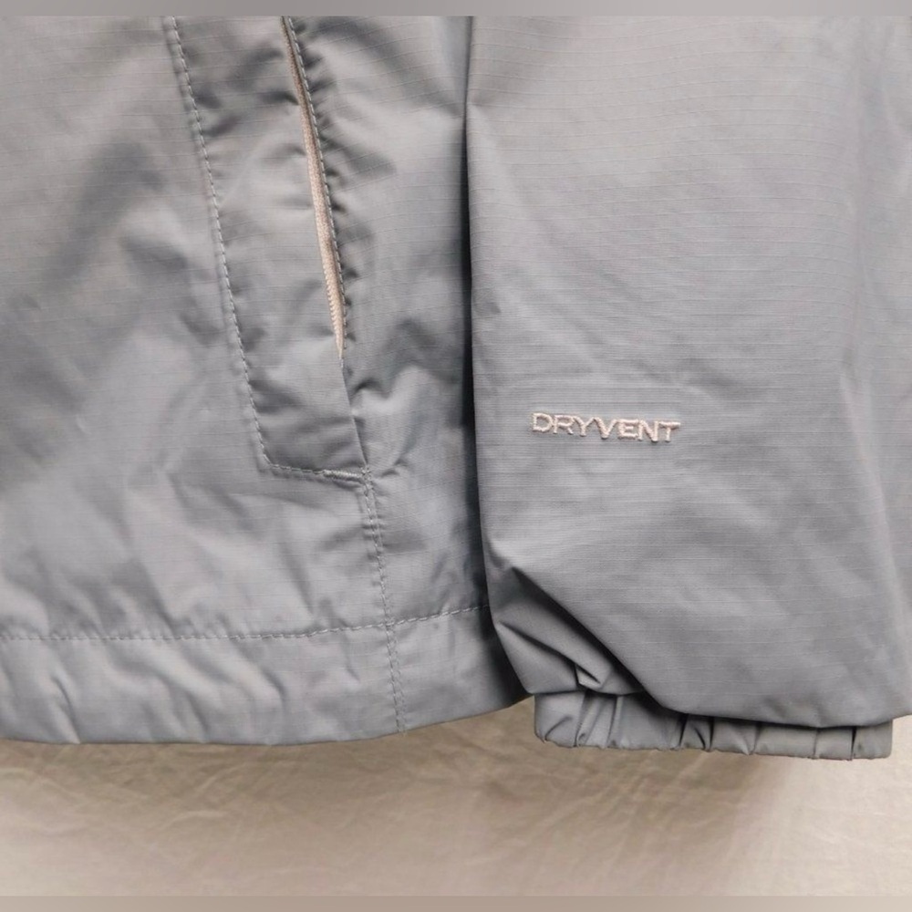 North Face XS gray & Pink Dryvent Rain jacket NEW - Picture 4 of 6